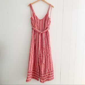 Anthropologie Robin Striped Wide Leg Jumpsuit